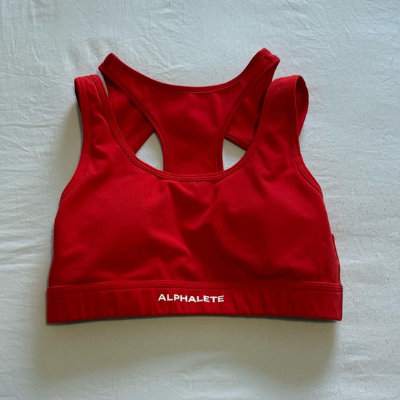 Alphalete Red Sports Bra - Picture 1 of 4